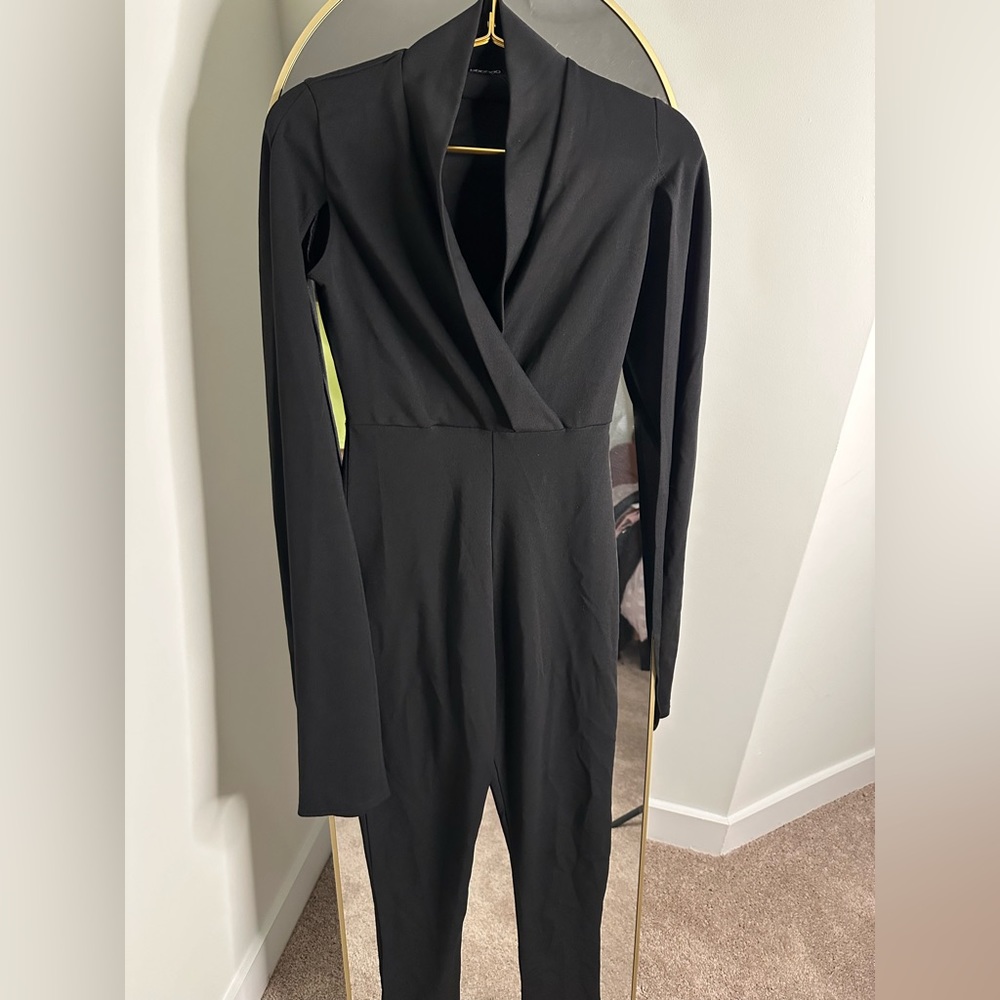 Boohoo Cape Arm Jumpsuit